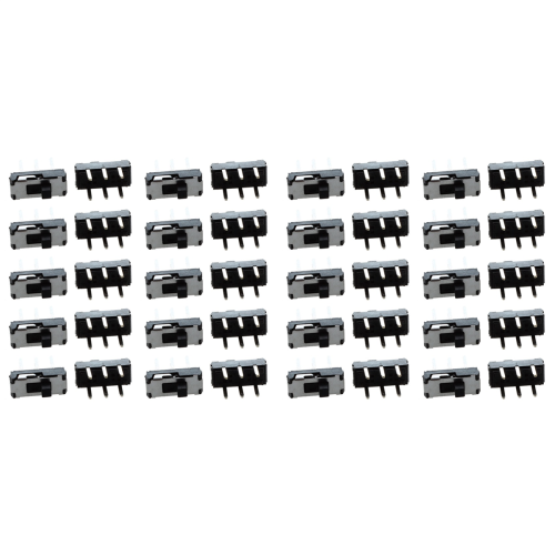 sourcingmap 20 Stks 2 Positie DPDT 2P2T 6 Pin PCB Panel Mini Verticale