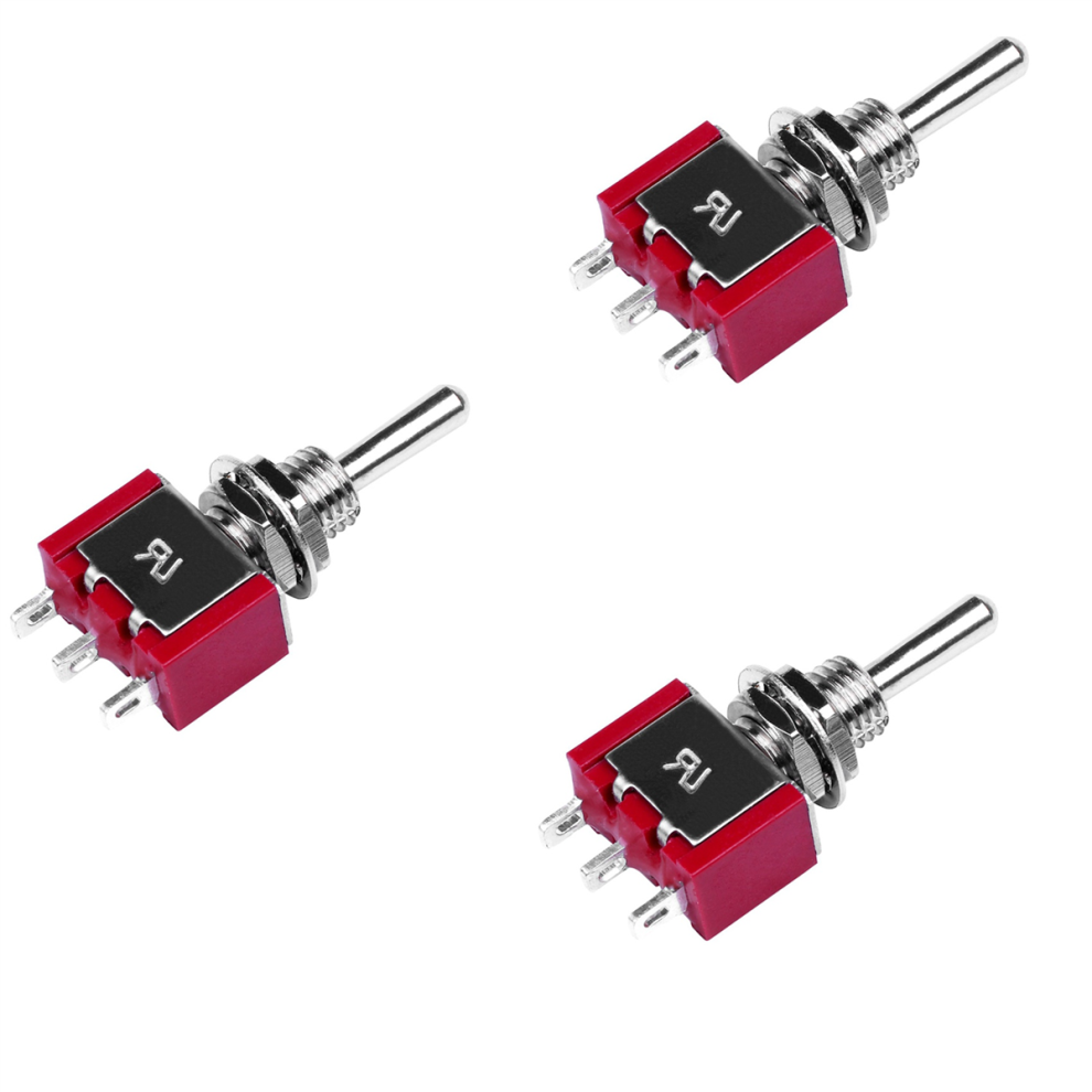 2 Pcs Ac 250V 2A 120V 5A On/Off/On 3 Position Momentary Toggle Switch 4712751267453