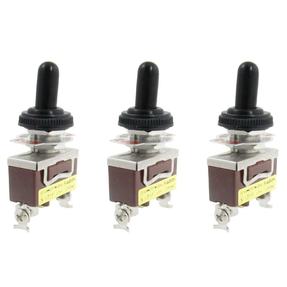 Ac 250V 15A Momentary Spdt Toggle Switch With Waterproof Boot 4712751251544