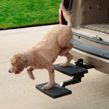 Petafe Happy Ride Cupstep Hitchstep Dog Scale pieghevoli per camion e SUV Hitches per cani medi a grandi