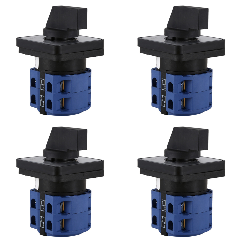 Ac660v 25A 2-Pole 3-Position Momentary Changeover Switch Blue+Black 4712751251988