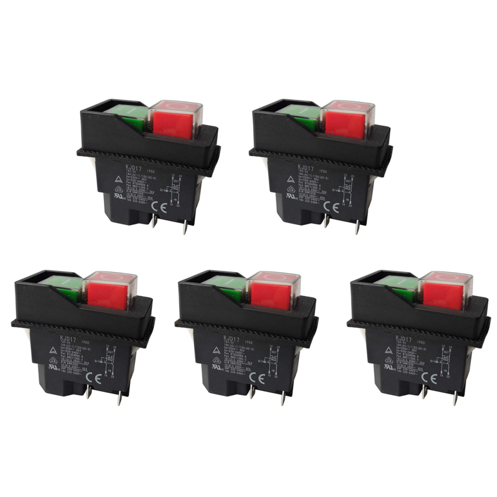 Electromagnetic Switches Pushbutton Switches Kjd17 220V 4 Pin 4712751253807