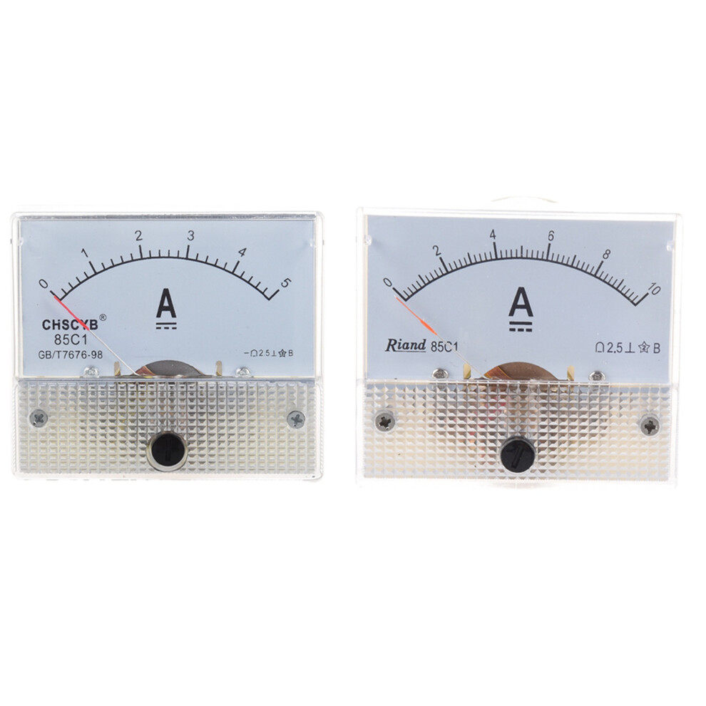 85C1 Dc 0-10A Rectangle Analog Panel Ammeter Gauge 4712751269204