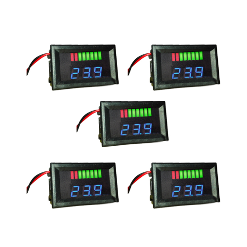 5X 12V ACID Lead Battery Capacity Indicator Charge Level LED Tester 1