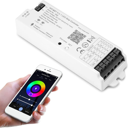WB5 WiFi Bluetooth LED Strip Controller for Smart Life APP 1