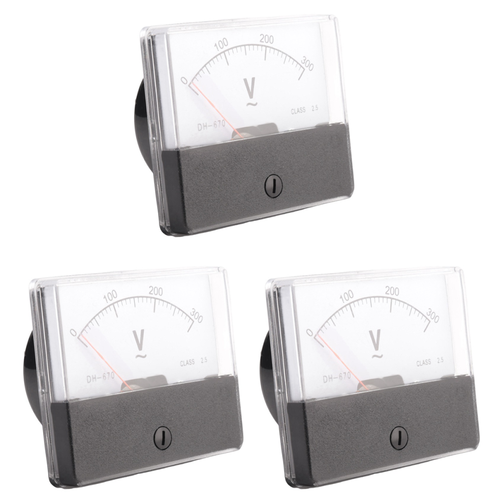 Rectangle Ac 0-300V Gauge Analog Panel Meter Voltmeter Dh670 4712751269662