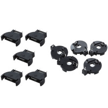 CR2016 2025 2032 Coin Cell Button Battery Holder Socket Black 5 Pcs