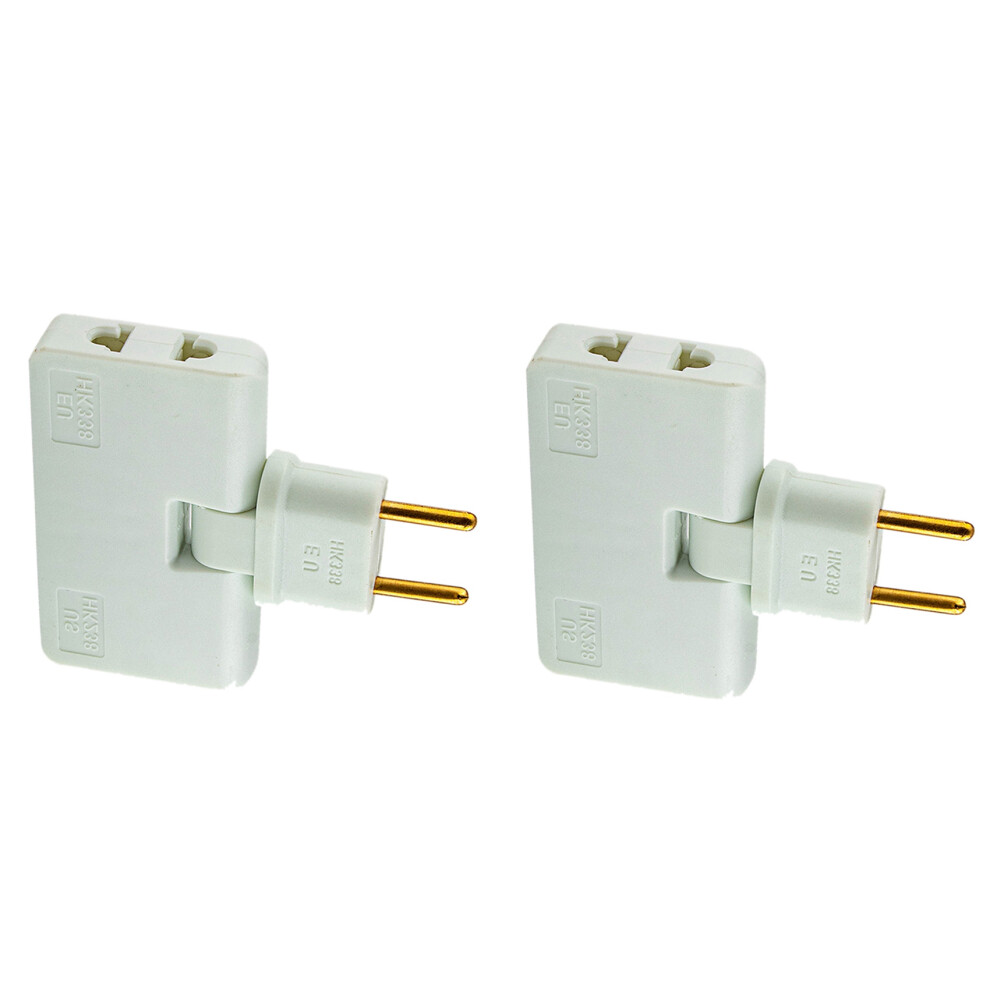 Rotate Eu Plug Converter 180 Degree Extension Plug,White 4712751242825