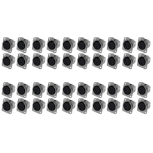 XLR Female Jack 3 Pin - Panel Mount Jacks D Series Size XLR-F -4 PACK
