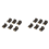 6PCS Brown Plastic Housing CR2032 Button Cell Battery Socket Holder 1