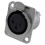 XLR Female Jack 3 Pin - Panel Mount Jacks D Series Size XLR-F -4 PACK 4
