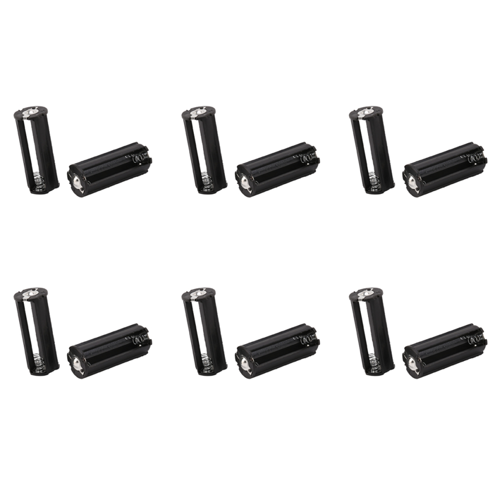 2Pcs Battery Holder For 3 X 1.5V Aaa Batteries Flashlight Torch Black 4712751240760