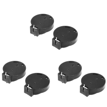 2 Pcs CR2450 Coin Cell Button Battery Socket Holder 2 Pins Black