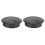 10Pcs Round Plastic Desk Cable Grommet Hole Cover 50mm Black 4