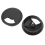 10Pcs Round Plastic Desk Cable Grommet Hole Cover 50mm Black 6