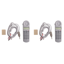 Telephone Phone Butt Test Tester Lineman Tool Cable Set Grey White