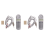 Telephone Phone Butt Test Tester Lineman Tool Cable Set Grey White 1