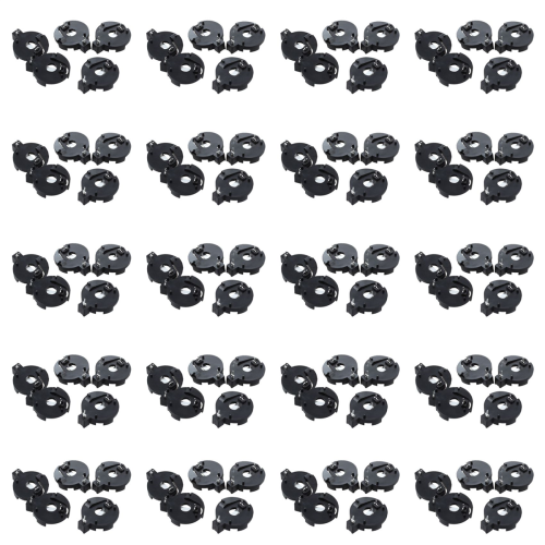 CR2016 2025 2032 Coin Cell Button Battery Holder Socket Black 5 Pcs