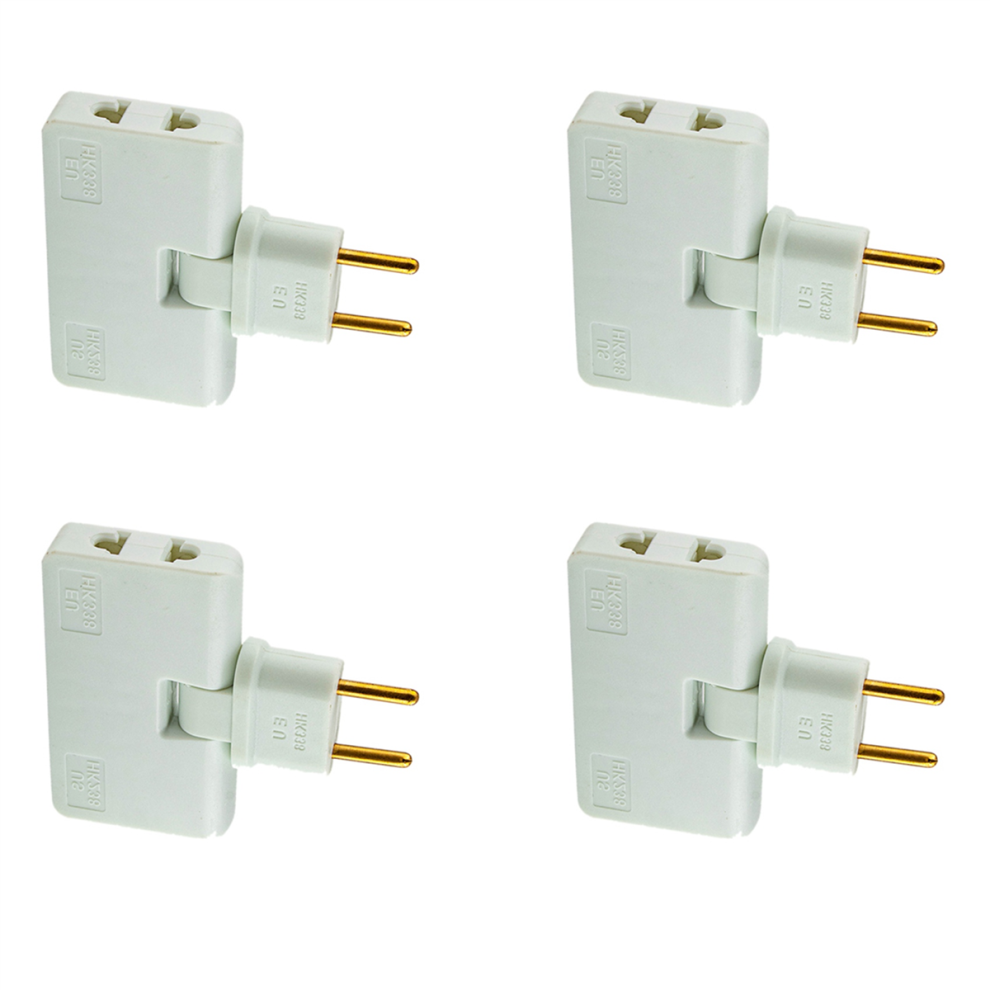 Rotate Eu Plug Converter 180 Degree Extension Plug,White 4712751242818