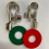 1 Pair Battery Terminals Connectors Clamps Copper Terminal Kit 17mm 6