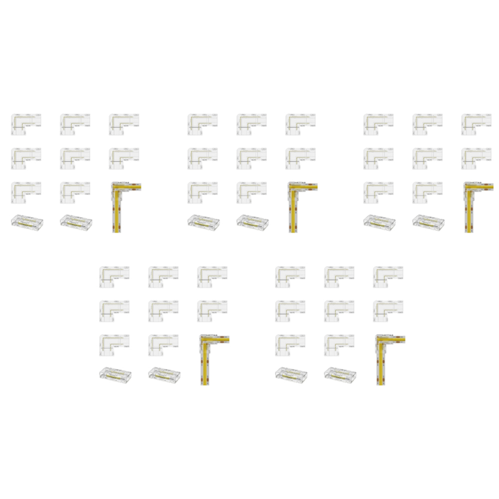 8Mm Connector 8Pc L-Shaped/Corner Connector,2Pc Gapless Connectors 4712751239559
