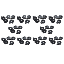CR2016 2025 2032 Coin Cell Button Battery Holder Socket Black 5 Pcs