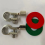 1 Pair Battery Terminals Connectors Clamps Copper Terminal Kit 17mm 5