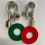 1 Pair Battery Terminals Connectors Clamps Copper Terminal Kit 17mm 4