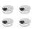 Computer Stainless Steel 50 mm Diameter Desk Grommet Cable Hole Cover 2