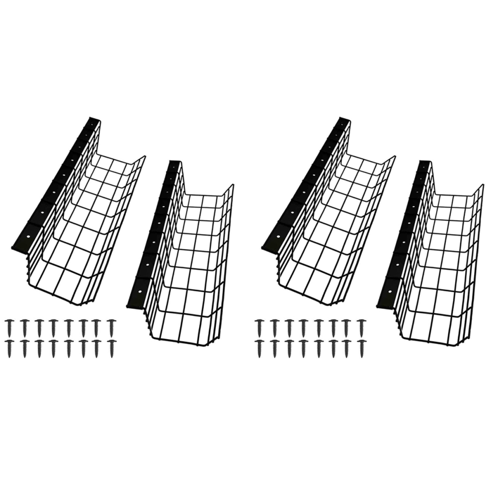 2Pcs Under Desk Cable Management Tray Metal Cable Tray To Hide Cables 4712751239498