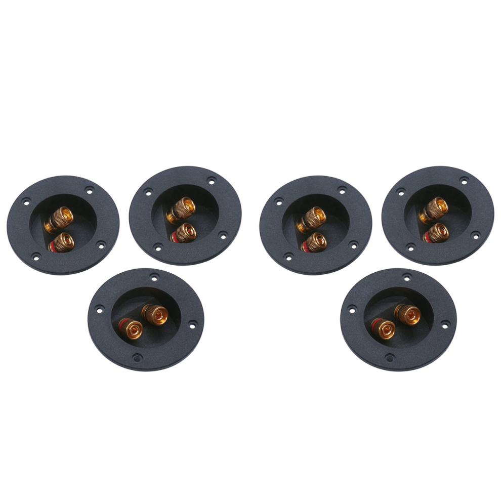 3 Pcs Diy Home Car Stereo 2-Way Speaker Box Terminal Binding (Black) 4712751284061