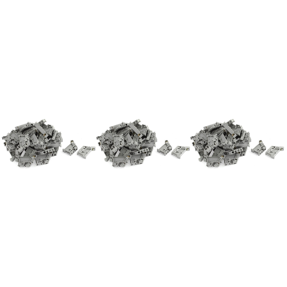 50Pcs 35Mm Din Rail Terminal Block End Stopper Mounting Clips 4712751271481
