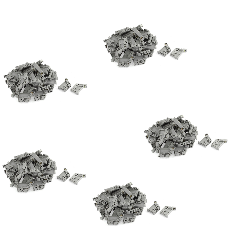 50Pcs 35Mm Din Rail Terminal Block End Stopper Mounting Clips 4712751271474