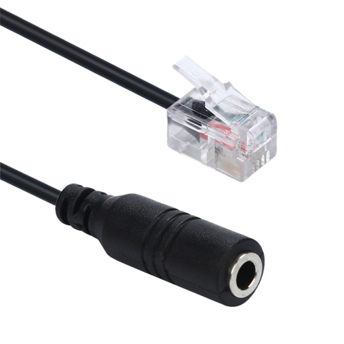 1PC Phone Adapter rj9 to 3.5 female Adapter Convertor Cable 1
