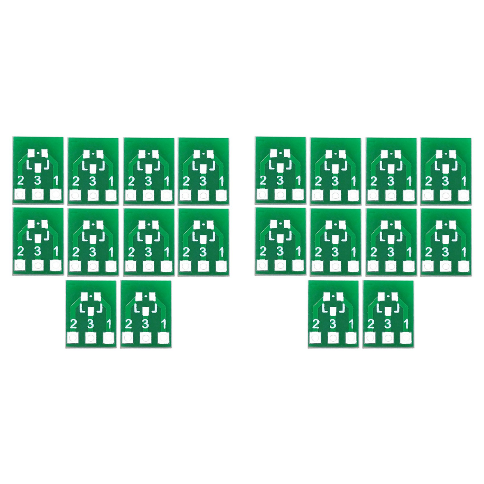 10Pcs Sot23 Sot23-3 Turn Sip3 Double-Side Smd Turn Dip Sip3 Adapter 4712751270460