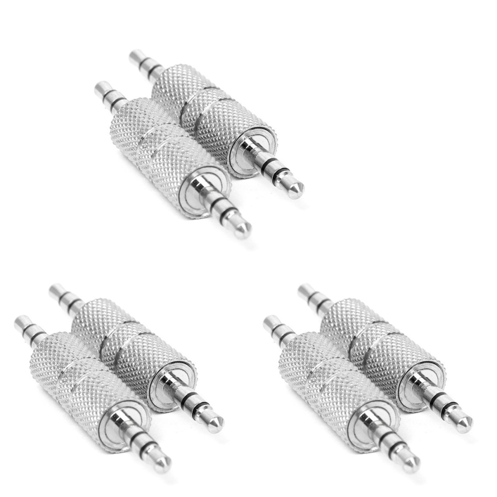 2X 3,5Mm Stereo Male 3,5Mm Male Audio Adaptateur Coupleur Connecteur 4712751271047