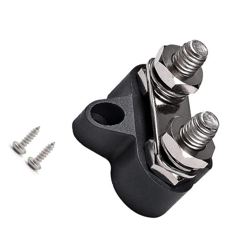 Junction Block Bus Bar Dual Heavy Duty Power Distribution Stud,Black 1