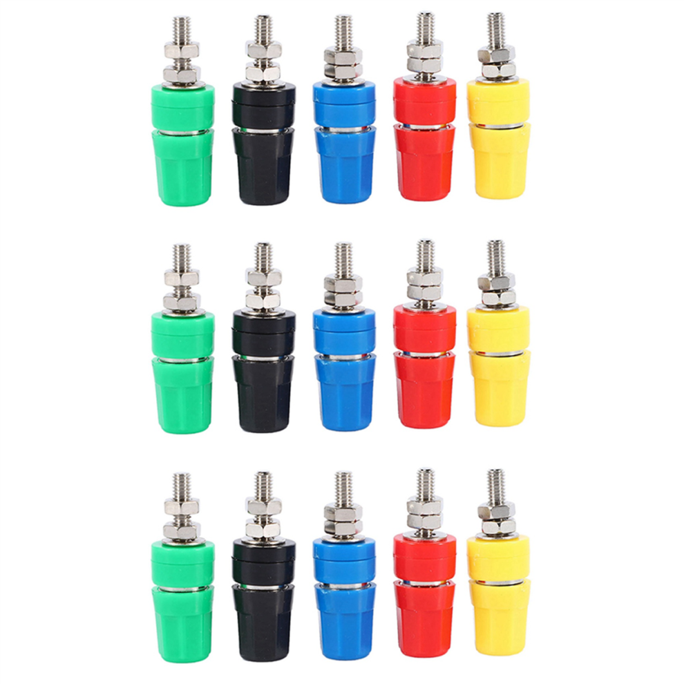 5Pcs M4x36 Pure Copper Terminal 4Mm Banana Socket Plug Connector 4712751245017