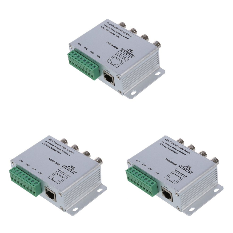 Utp 4 Channel Passive Video Balun Transceiver 4712751246595