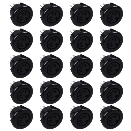 Female 5 Pin DIN Plug Panel Mounted Keyboard Cable Connector Adapter
