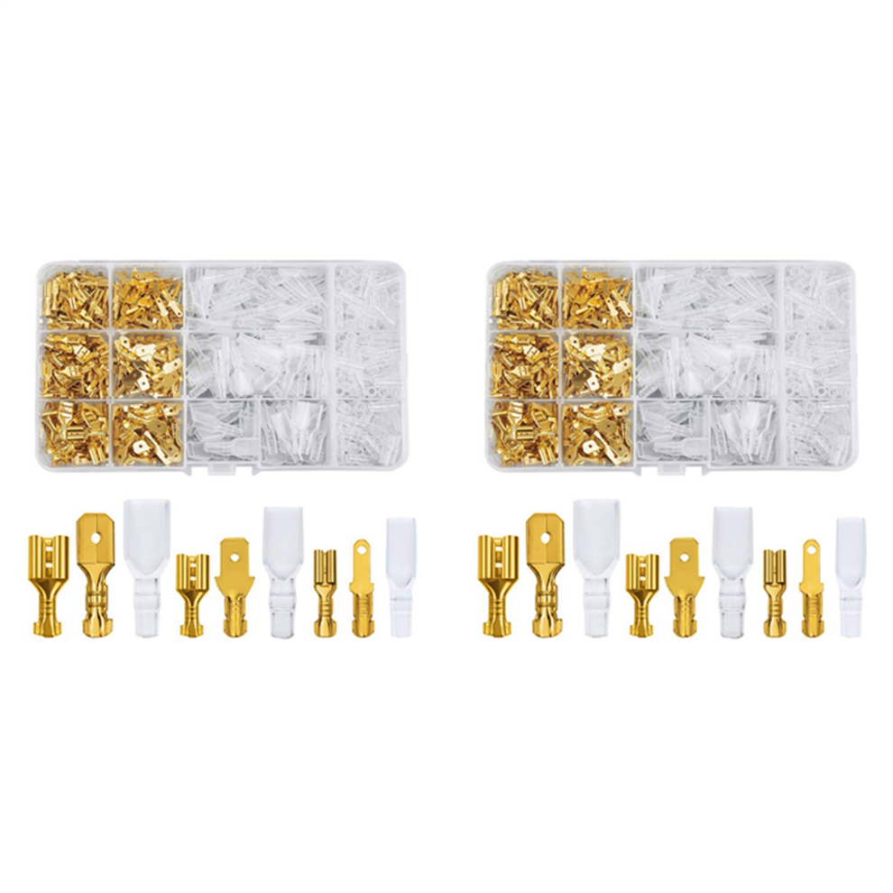 720 Pieces Of 2.8/4.8/6.3Mm Male And Female Crimping Terminal Blocks 4712751245215