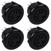 Female 5 Pin DIN Plug Panel Mounted Keyboard Cable Connector Adapter