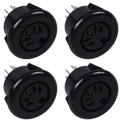 Female 5 Pin DIN Plug Panel Mounted Keyboard Cable Connector Adapter