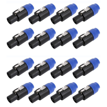 8 Pack Audio Cable Adapter Connectors, 4 Pole Audio Speaker Plug