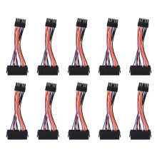 PSU ATX 24 Pin female to 12 Pin Male Power Supply Sleeved 18AWG Wire