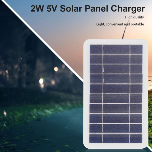 2X 5V High Power USB Solar Panel Camping Cells Battery Solar Charger 2