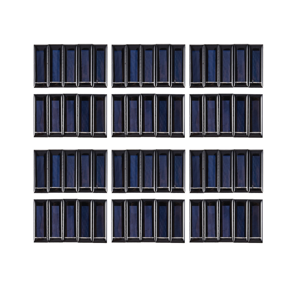 60Pcs Mini Solar Panel 0.5V 100Ma Solar Cells Photovoltaic Panels 4712751247271