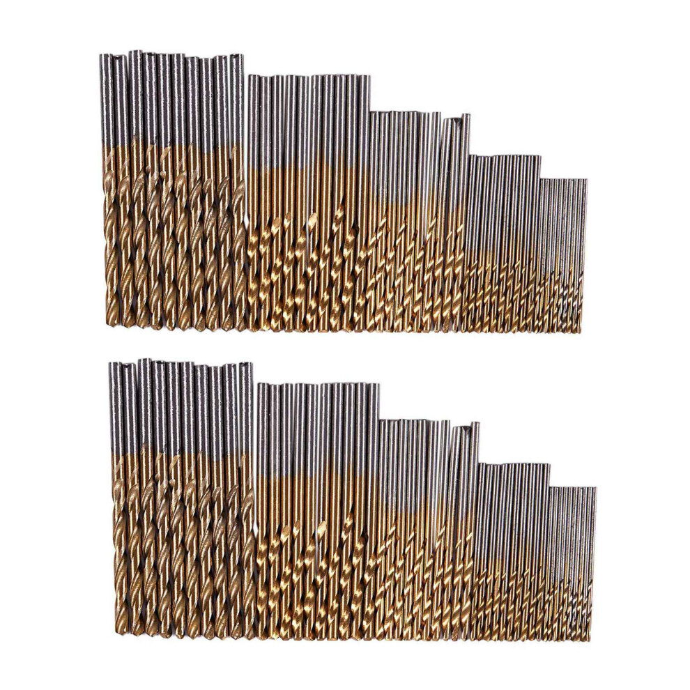 50Pcs 1/1.5/2.0/2.5/3Mm Titanium Coated Hss Drill Bit Set 4712751287277