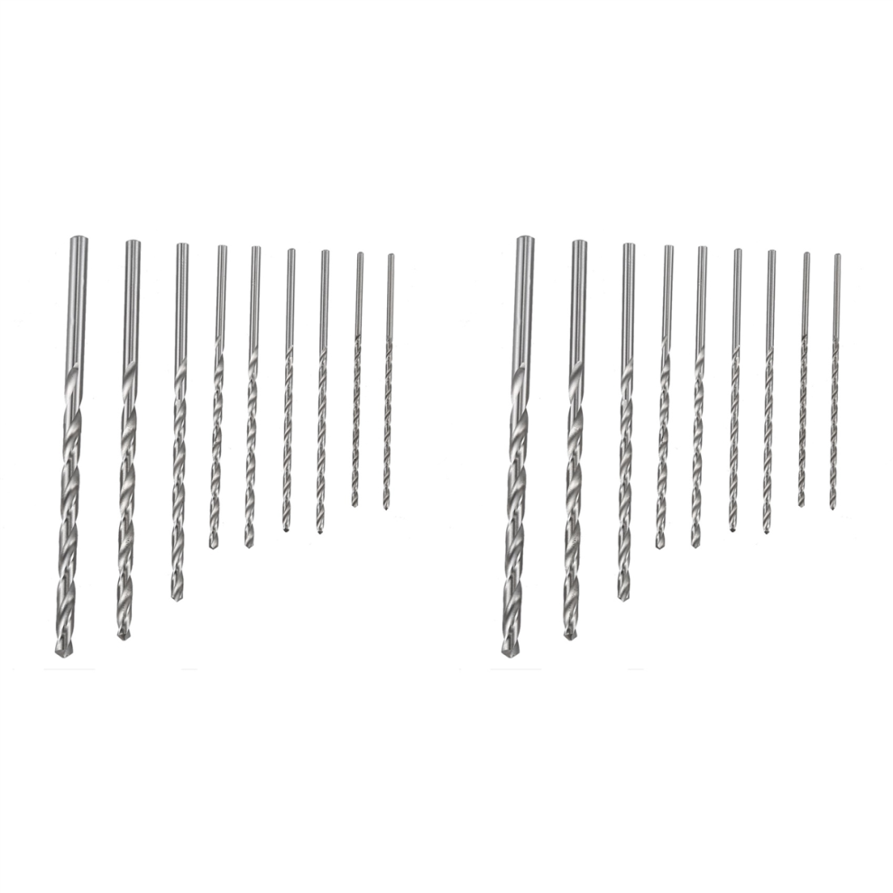 Extra Long Hss Drill Bits 2Mm 2.5Mm 3Mm 4Mm 5Mm 6Mm Set 4712751287628