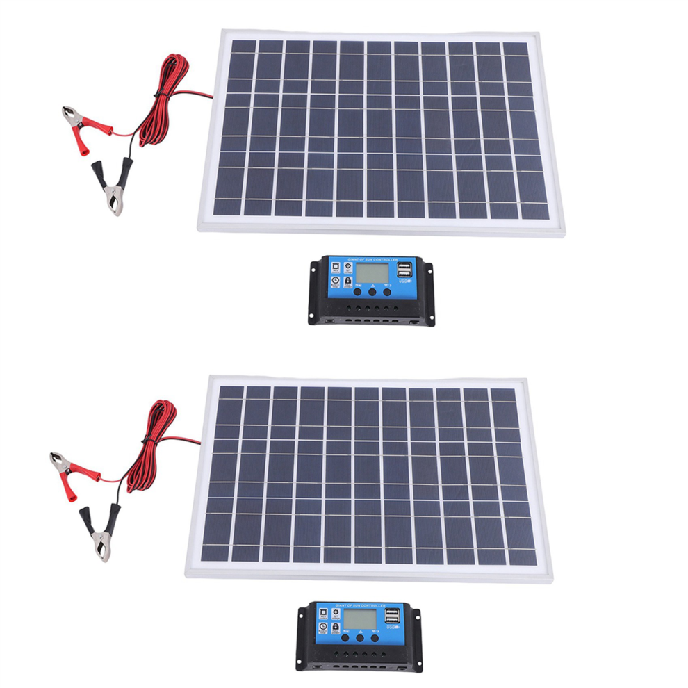 30W 12V Solar Panel Battery Charger+40A Controller For Rv Car Boat 4712751247233